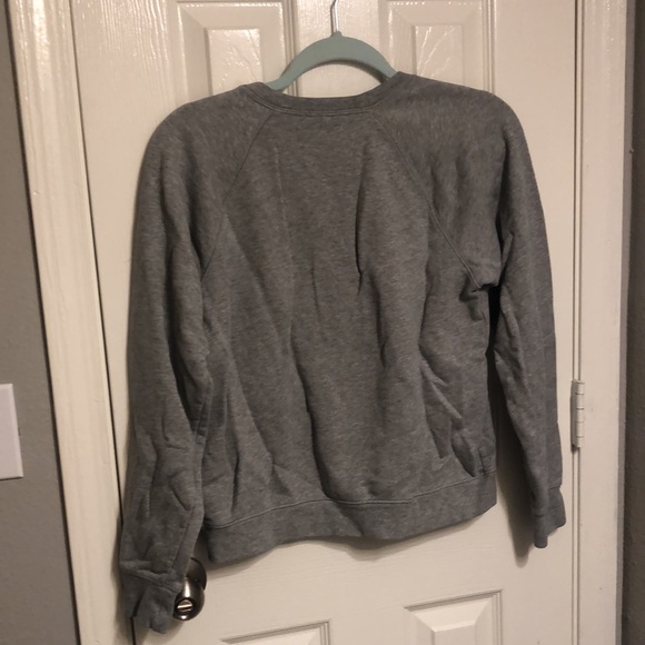 EVERLANE The 100% Human Small Grey French Terry Sweatshirt in Small Print - Picture 3 of 4